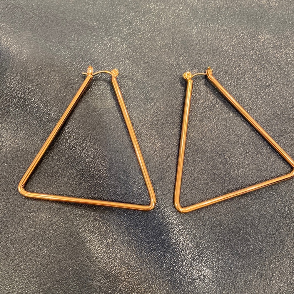 Uncommon James Gold Triangle Earrings